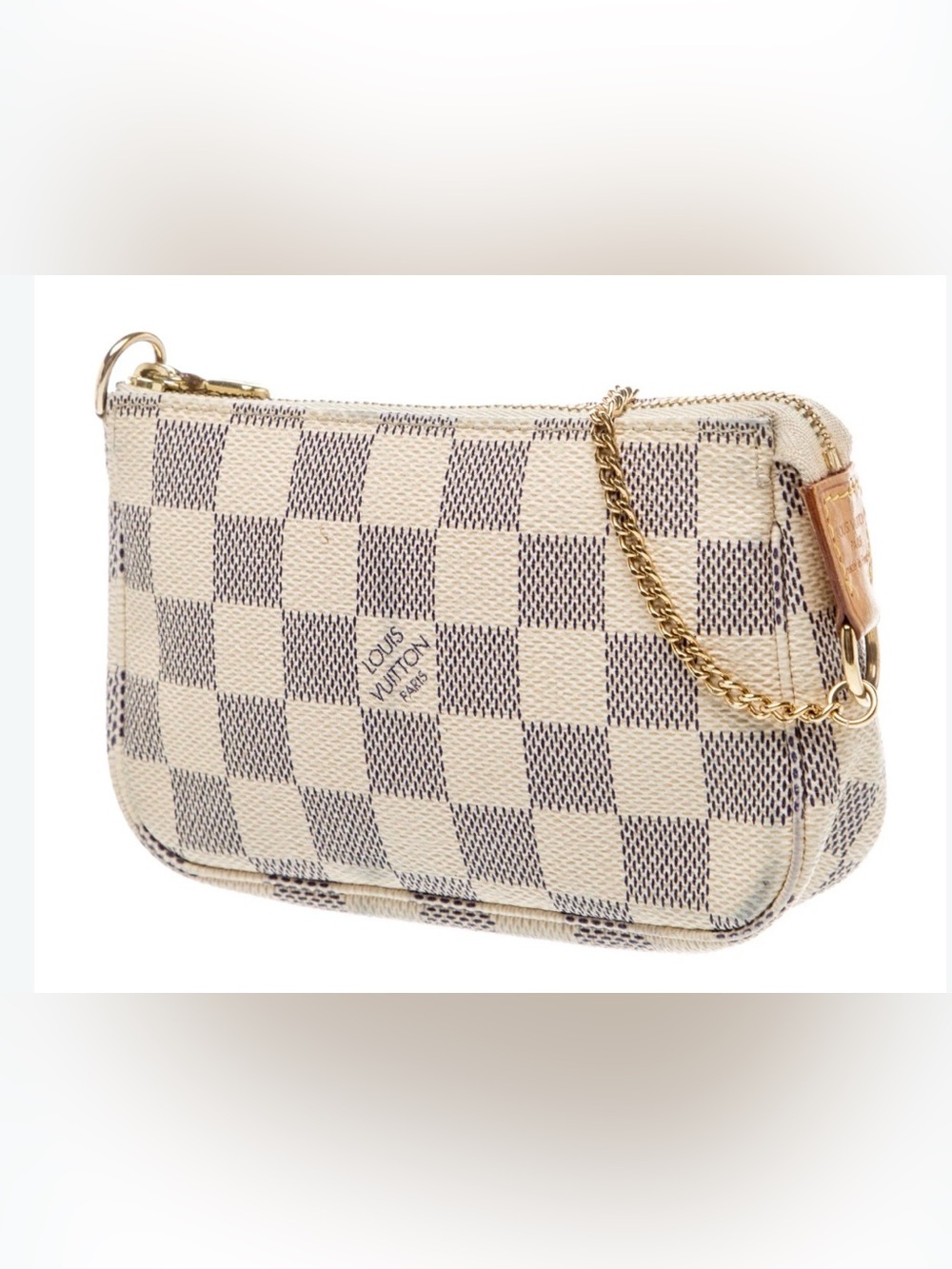 💯 Authentic Louis Vuitton
Damier Azur Pochette Accessoires Mini